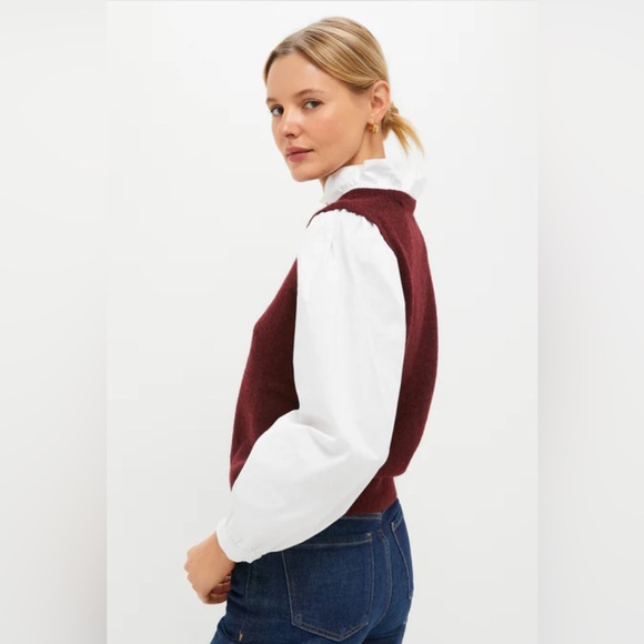 NWOT Tuckernuck Winetasting Ella Sweater Blouse - Picture 3 of 5
